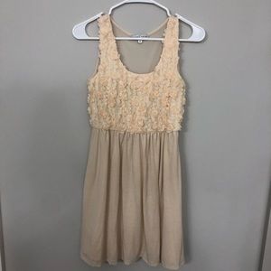 Cream Sleeveless Dress